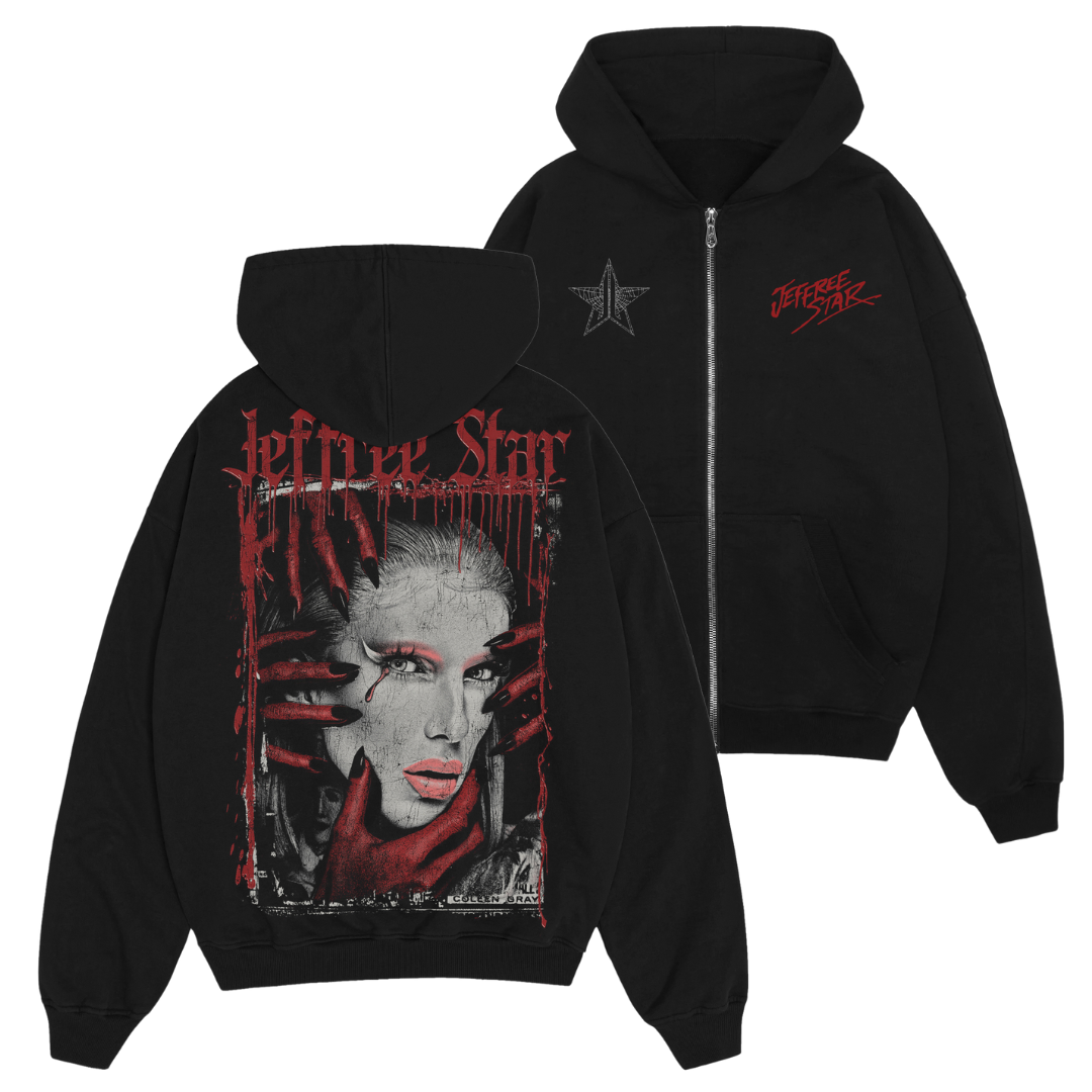 SPOOKY JEFFREE ZIP UP HOODIE