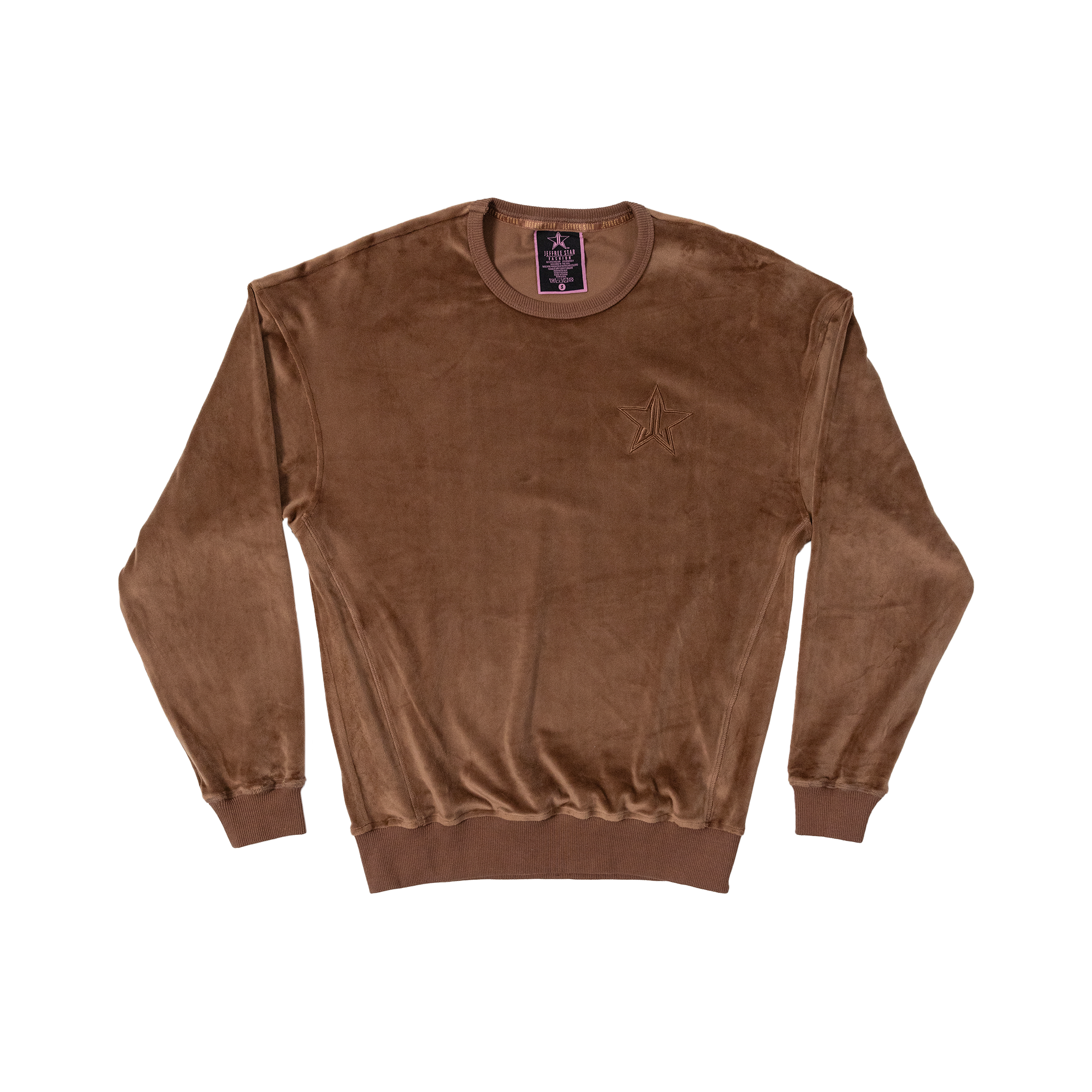 CHOCOLATE VELOUR CREWNECK